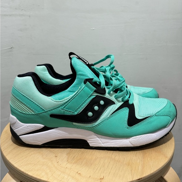 Saucony Grid 9000 Mint Black Men’s 12 (pre-loved) - Picture 3 of 8
